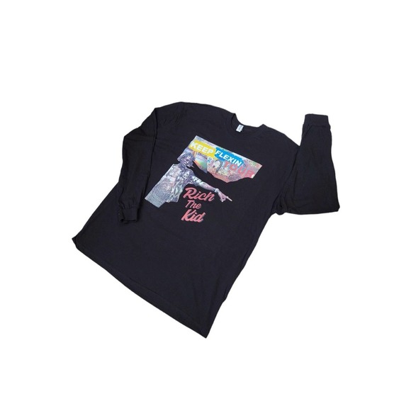 Rich The Kid Long Sleeve Black Tee Shirt In Men's XL - Picture 4 of 4